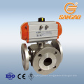 dn15 dn32 motorized ball valve 3 way flanged ball valve flow switch